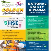   Join 1 Year Safety Diploma  get 5 HSE International Course FREE  
